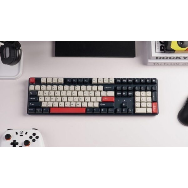 Keychron J5 (KJ5-H4Z) QMK Wireless Mechanical Keyboard Banana Switch Hot-Swap RGB 100% US Dark Blue - 