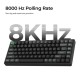 Keychron K2 Ultra (K2U-J3) ZMK Wireless 8K Mechanical Keyboard Brown Switch (Hot-Swap) 75% Us Layout