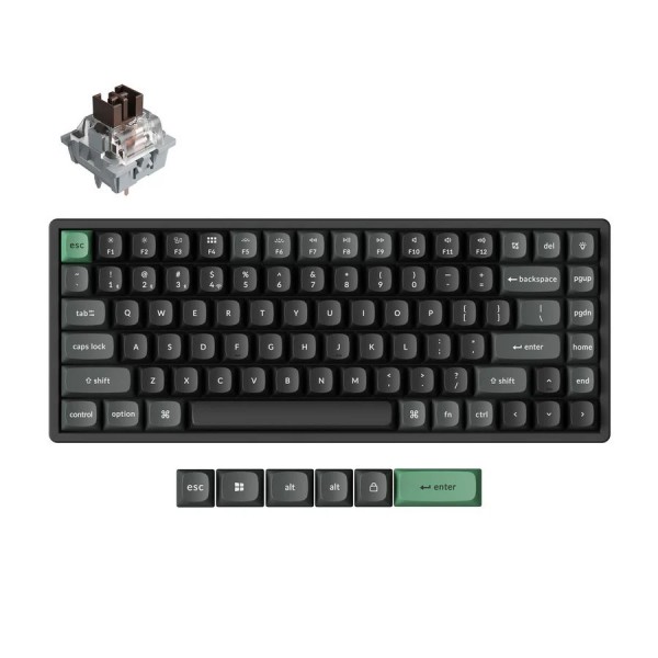 Keychron K2 Ultra (K2U-J3) ZMK Wireless 8K Mechanical Keyboard Brown Switch (Hot-Swap) 75% Us Layout - Keychron