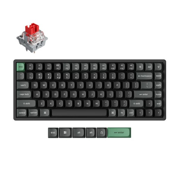 Keychron K2 Ultra (K2U-J1) ZMK Wireless 8K Mechanical Keyboard Red Switch (Hot-Swap) 75% Us Layout - Keychron