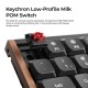 Keychron K3 Ultra (K3U-H1) QMK 8K Wireless Mechanical Keyboard Red Switch Low Profile Wood Frame 75%