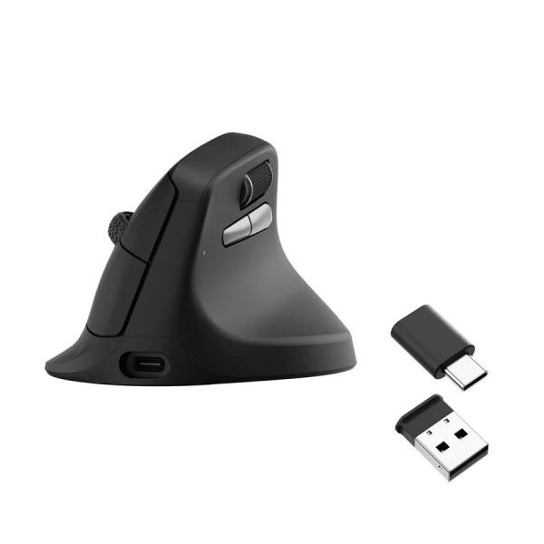 Keychron M5 (M5-A29) Wireless Ergonomic Vertical Mouse 1K Polling Rate Black - Σύγκριση Προϊόντων