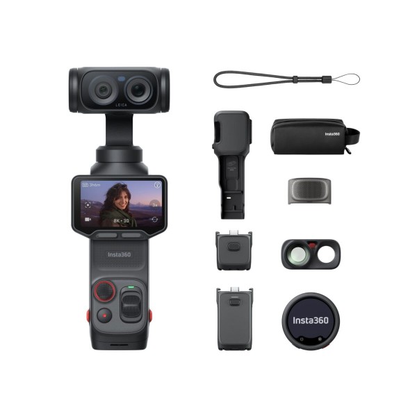 Insta360 Luna Ultra Creator Bundle Black - 1-Inch 8K Leica Sensor, Dual Lens, Triple AI Chip, OLED - Insta360