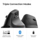 Keychron M5 (M5-A29) Wireless Ergonomic Vertical Mouse 1K Polling Rate Black