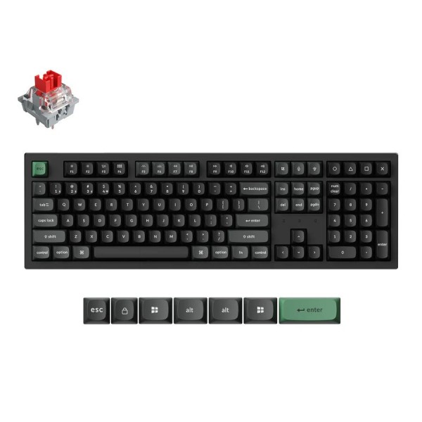 Keychron K10 Ultra (K10U-H1) ZMK Wireless 8K Mechanical Keyboard Red Switch (Hot-Swap) 100% Us Lay - 