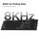 Keychron K10 Ultra (K10U-H1) ZMK Wireless 8K Mechanical Keyboard Red Switch (Hot-Swap) 100% Us Lay