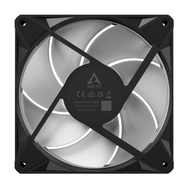 Arctic BioniX P14 A-RGB - 140mm Case Fan with A-RGB - Fluid Dynamic Bearing - PWM Regulated