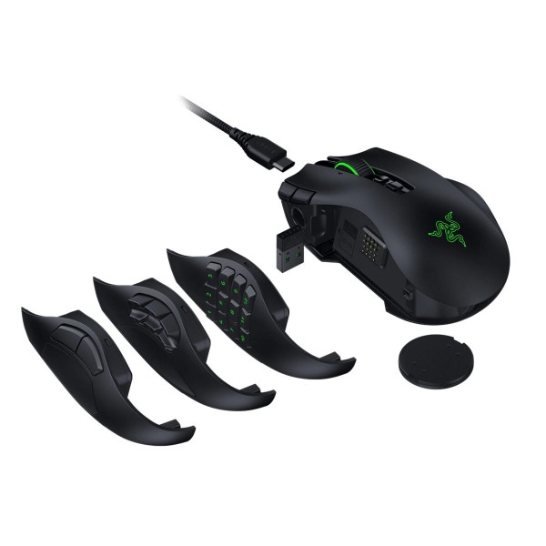 RAZER Naga V3 Pro - Wireless MMO Gaming Mouse - 280Hr Battery - Swappable Side Plates - 23 Buttons - 