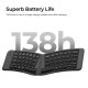 Keychron B11 Pro (B11P-K1) Ultraslim Wireless BT Foldable Keyboard Online customization - Gray US La