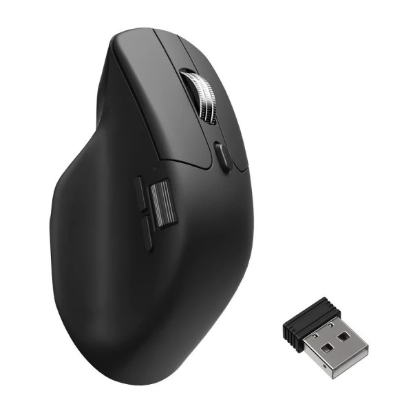 Keychron M6 (M6S-A23) Wireless Ergonomic Optical Mouse 8000hz Polling Rate Black - 