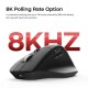 Keychron M6 (M6S-A23) Wireless Ergonomic Optical Mouse 8000hz Polling Rate Black