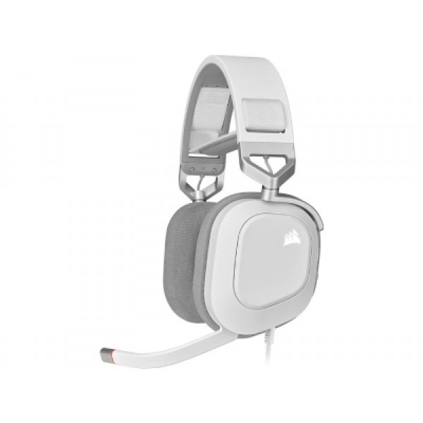Corsair Wired Gaming Headset HS80 RGB - White - CA-9011238-EU - Corsair
