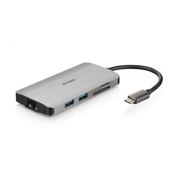 D-Link 8-in-1 USB-C Hub with HDMI/Ethernet/Card Reader/Power Delivery (DUB-M810) - Σύγκριση Προϊόντων