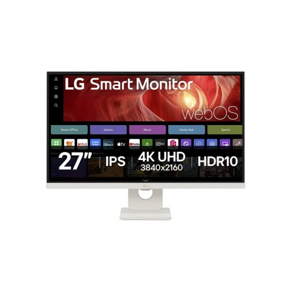 Monitor LG 27U731SA-W / 27\" 4K UHD IPS / 60Hz / HDR10 / USB-C / Voice Recognition / Tilt / VESA – PN: 27U731SA-W - LG