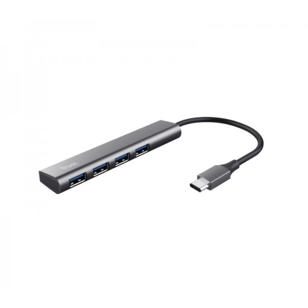 HUB USB TRUST HALYX 4-PORT USB-C 24948 - Συνοδευτικά PC