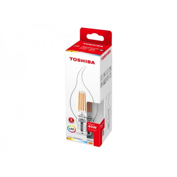 TOSHIBA LED FILAMENT CF35 E14 4.5W 2700K - TOSHIBA
