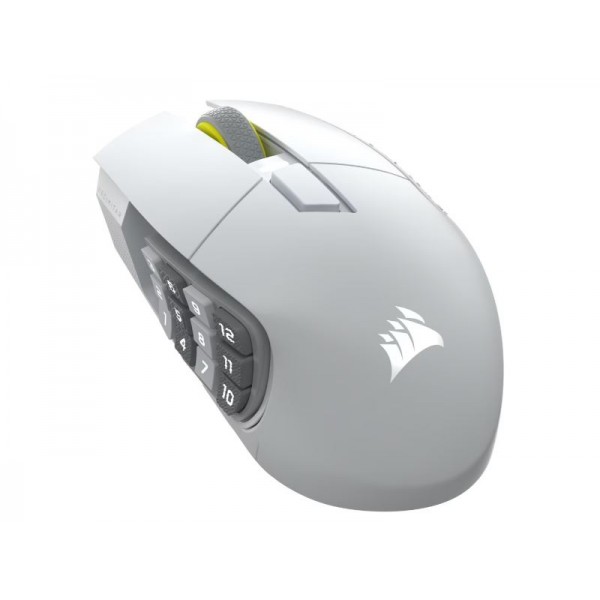 CORSAIR Mouse Scimitar Elite Wireless SE (RGB, White) - Gaming Accessories & Consoles