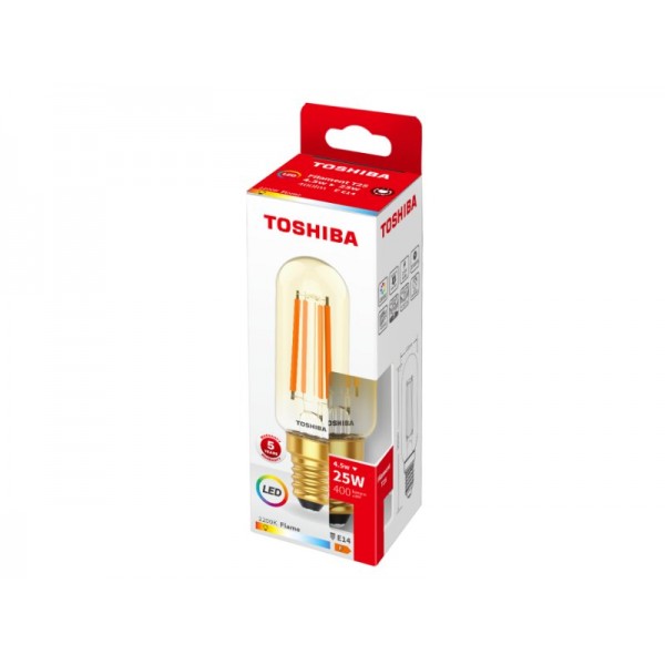 TOSHIBA LED FILAMENT AMBER T25 E14 4.5W 2200K - TOSHIBA