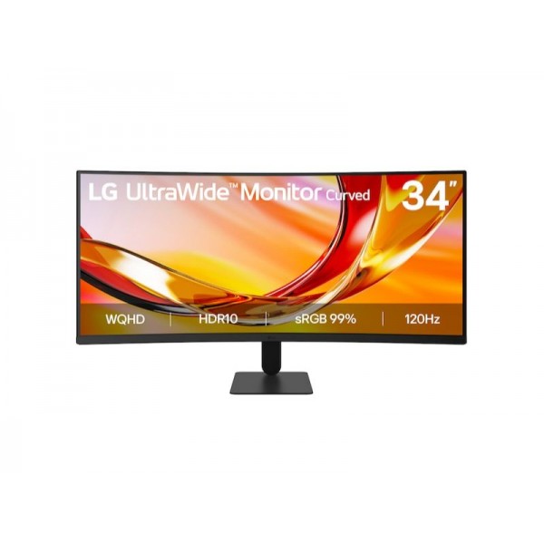 Monitor LG 34U601B-B/34-WQHD-LED-120Hz/21:9 UltraWide Curved FreeSync - 34U601B-B - Displays Commercial