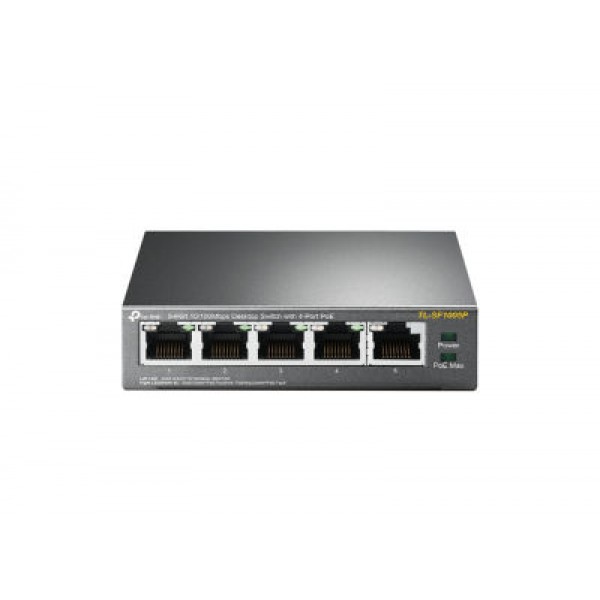 Tp-Link 5-Port 10/100Mbps Desktop Switch with 4-Port PoE+ (TL-SF1005P) - tp-link