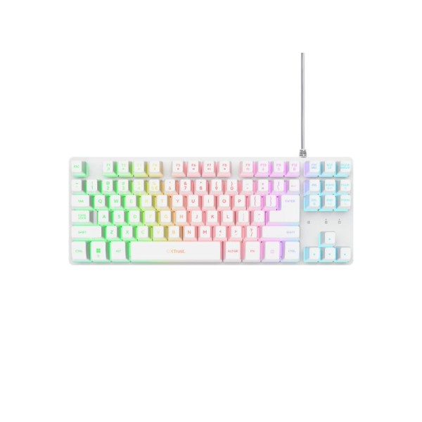 Trust GXT833W Thado TKL Keyboard White - 25894 - 