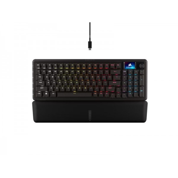CORSAIR Keyboard VANGUARD 96 PRO LCD (RGB, MGX Hyperdrive, PBT) - Gaming Accessories & Consoles