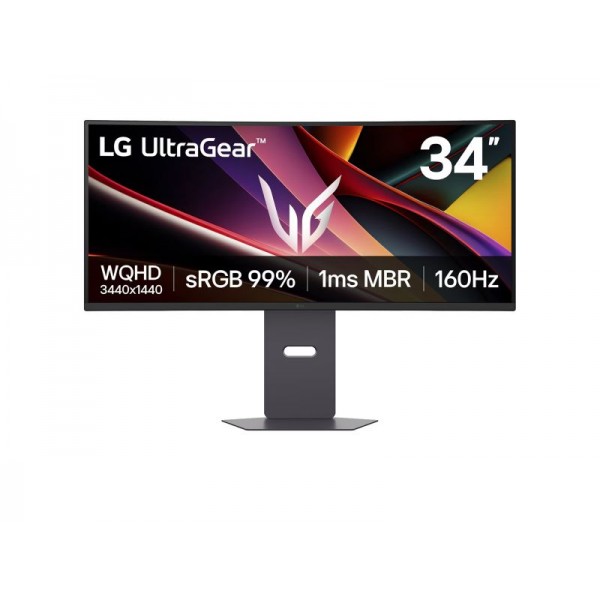 Monitor LG 34G600A-B / 34\" WQHD 3440x1440 Curved 160Hz VA / HDR10 / FreeSync Premium / Tilt/ VESA - LG