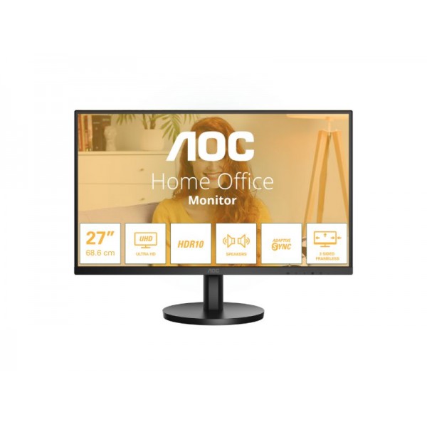 Monitor AOC U27B3A/BK / 27'' 4K IPS HDR / 60Hz – PN: U27B3A/BK - AOC