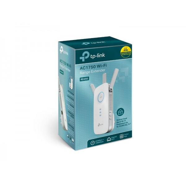 TP-Link AC1750 Wi-Fi Range Extender RE450(UK) - 