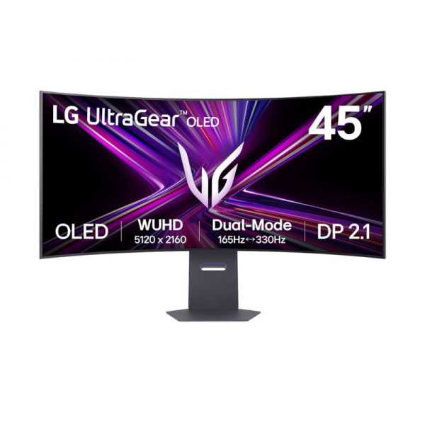 Monitor LG 45GX950A / 45''-5120x2160-OLED-165Hz-0.03ms / G-Sync Compatible, Dual Mode 330Hz - PN 45GX950A-B - Displays Consumer