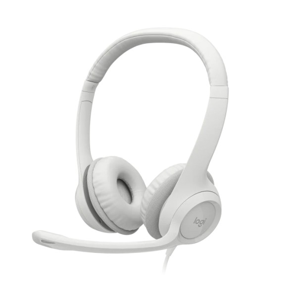 HEADSET LOGITECH PC H390 USB OFFWHITE - (Commercial) Office Accessories
