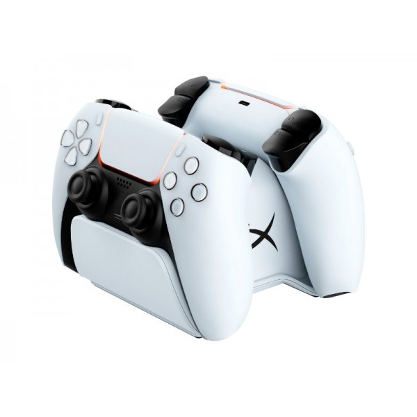 HyperX ChargePlay Duo Controller Charging Station for PS5 White - 51P68AA - HP - Inc
