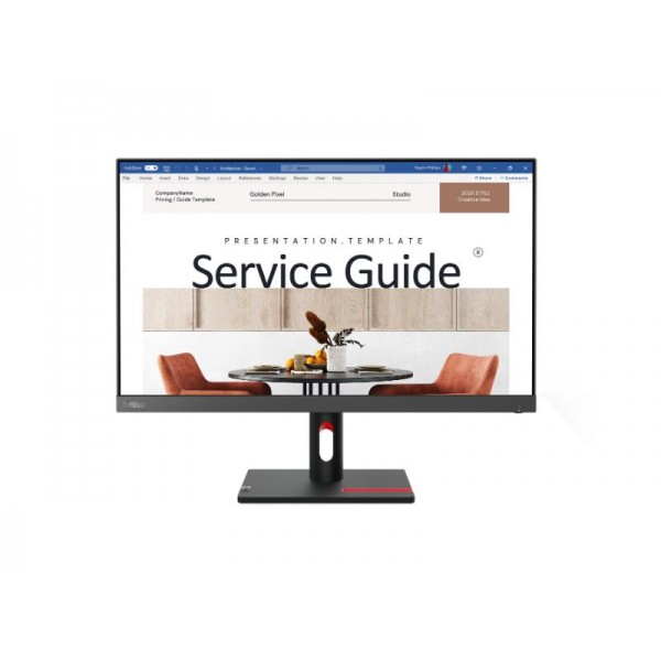 Monitor Lenovo ThinkVision S24i-30 23.8'' FHD IPS 100Hz 6ms, Slim Bezel, HDMI, VGA, 3 Years Warranty 63DEKAT3EU - Lenovo