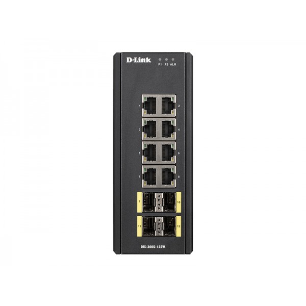 D-Link 12-Port Industrial Gigabit Managed Switch (DIS-300G-12SW) - DLINK