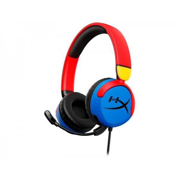 HyperX Cloud Mini Wired Gaming Headset On Ear Blue/Red/Yellow - 7G8F3AA - HP - Inc