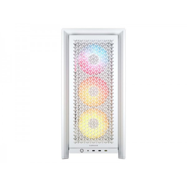 CORSAIR Case 4000D FRAME LCD ARGB (Mid-Tower, TG, White) - PN CC- 9011327-WW - 