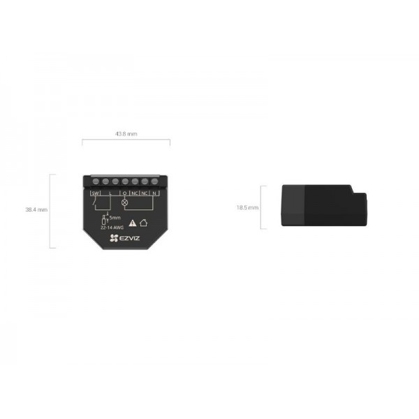 Ezviz T35WM Smart Home Wi-Fi Relay Powered by your Voice (T35WM)