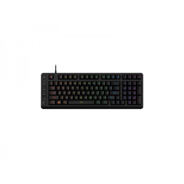 HyperX Eve 1800 Membrane Compact Gaming Keyboard RGB (US Layout) - Black - B7JE0AA - Gaming Accessories & Consoles
