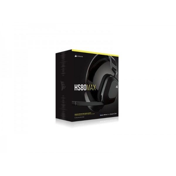 Corsair Wireless Gaming Headset HS80 Max RGB Dolby Atmos - Carbon - CA- 9011295-EU - Σύγκριση Προϊόντων