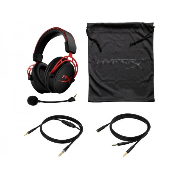 HyperX Cloud Alpha Over Ear Wired Gaming Headset Black/Red - 4P5L1AM - HP - Inc