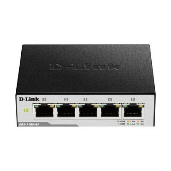 D-Link 5-port Gigabit Smart Managed Switch (DGS-1100-05v2) - DLINK