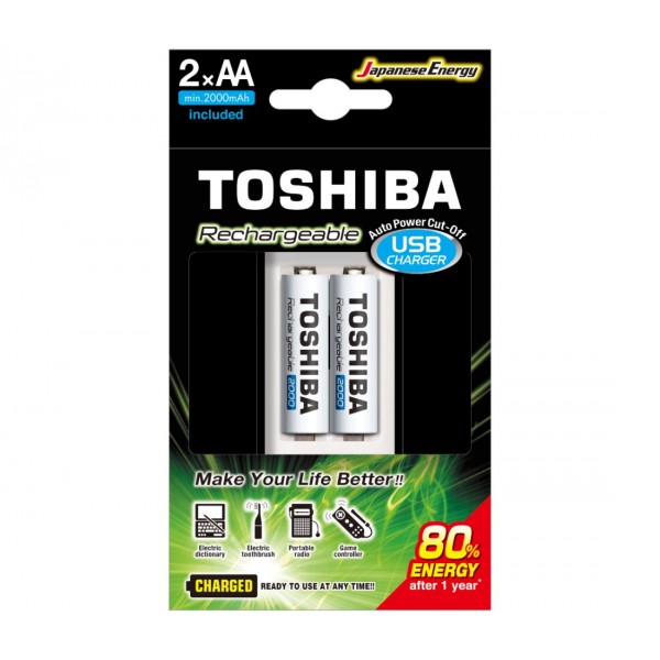 TOSHIBA TNHC-6GME2 CB  (AA 2000mAh x 2) - 