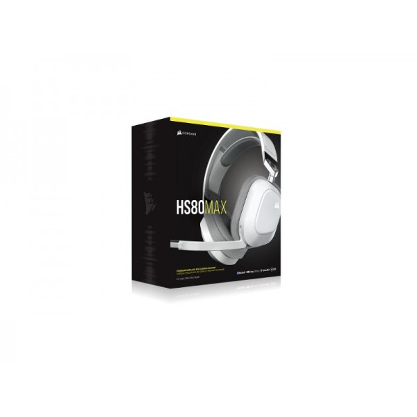 Corsair Wireless Gaming Headset HS80 Max RGB Dolby Atmos - White - CA- 9011296-EU - Σύγκριση Προϊόντων