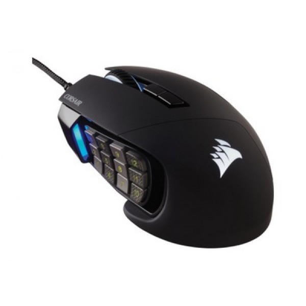 CORSAIR Optical Gaming Mouse SCIMITAR RGB ELITE MOBA/MMO 18.000 Dpi - Black - Corsair