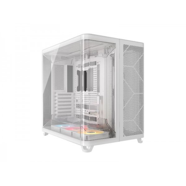 Corsair 5400 Air ARGB / Mid-Tower Case / Tempered Glass / ARGB Fans / White – PN: CC-9011319-WW - 