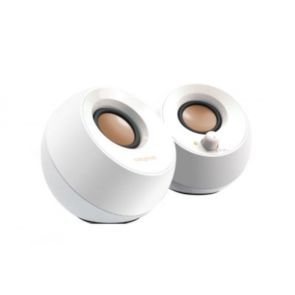 SPEAKERS CREATIVE PEBBLE 2.0 USB WHITE - CREATIVE