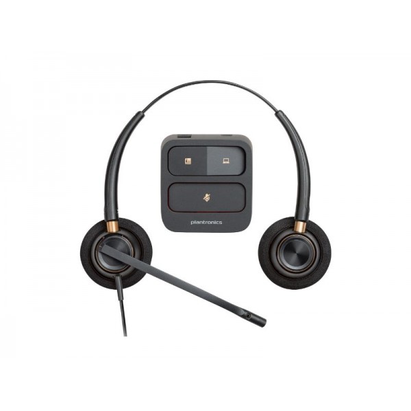 Poly EncorePro 520 Binaural Headset +Quick Disconnect  (783P7AA) - 