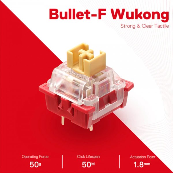 Gaming Αξεσουάρ - Redragon A113 Bullet-F Clear Tactile Mechanical Switches - REDRAGON