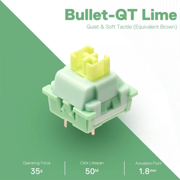 Gaming Αξεσουάρ - Redragon A113 Bullet-QT Lime-Soft Tactile Mechanical Switches - REDRAGON