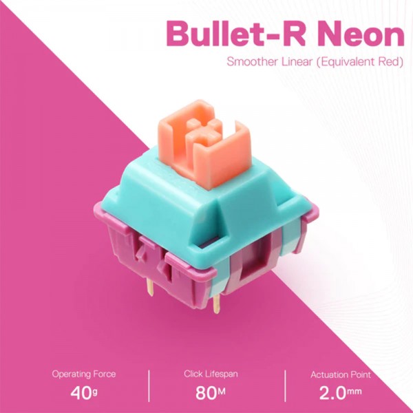 Gaming Αξεσουάρ - Redragon A113 Bullet-R Linear Mechanical Switches - REDRAGON